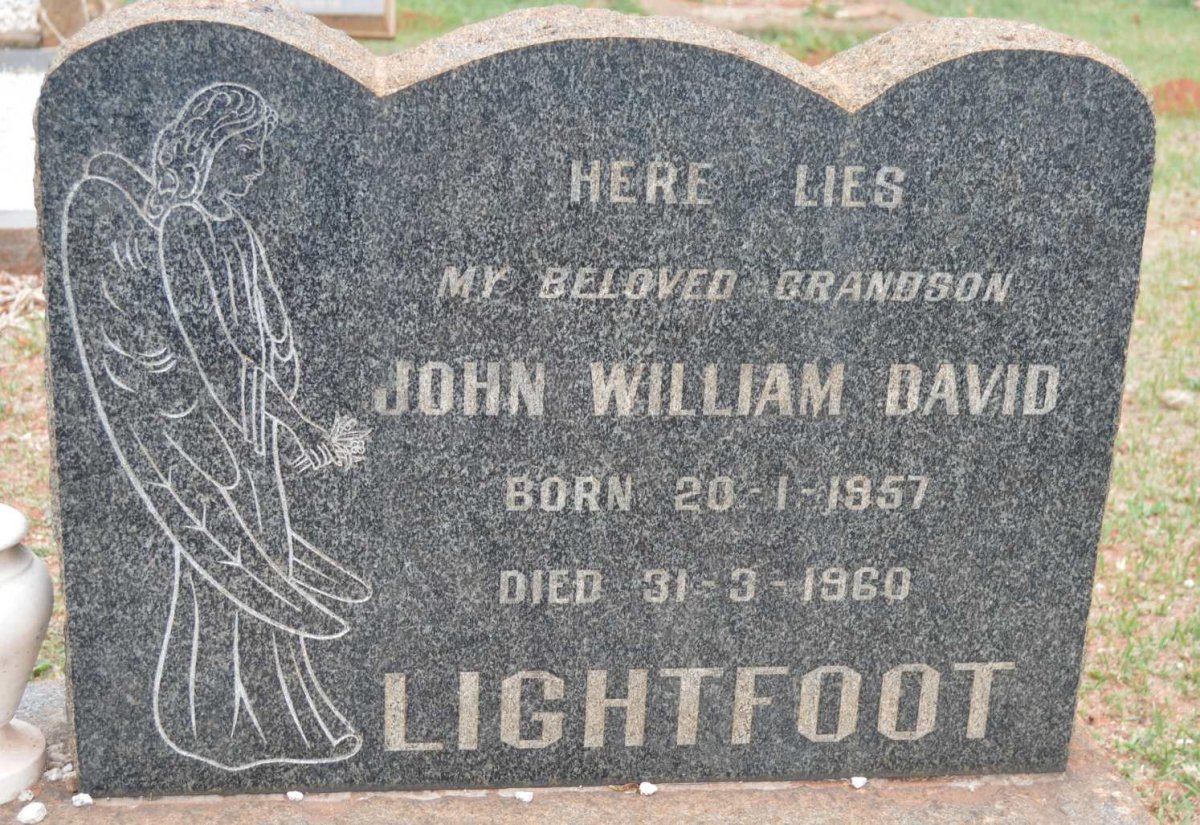 LIGHTFOOT John William David 1957-1960