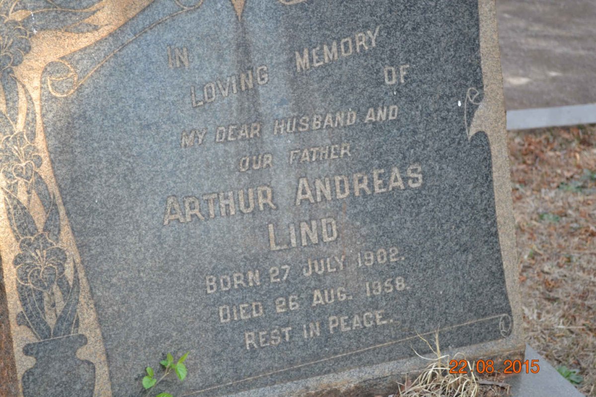 LIND Arthur Andreas 1902-1958