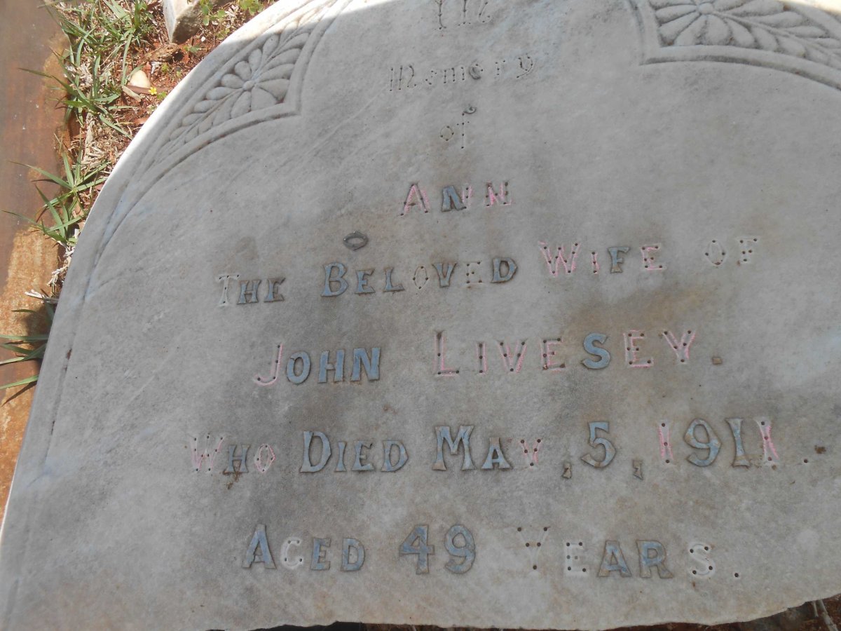 LIVESEY Ann -1911