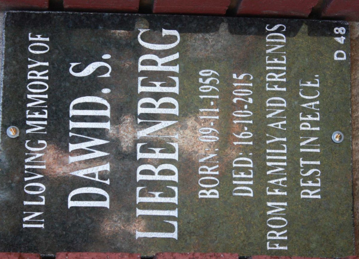 LIEBENBERG Dawid S. 1959-2015