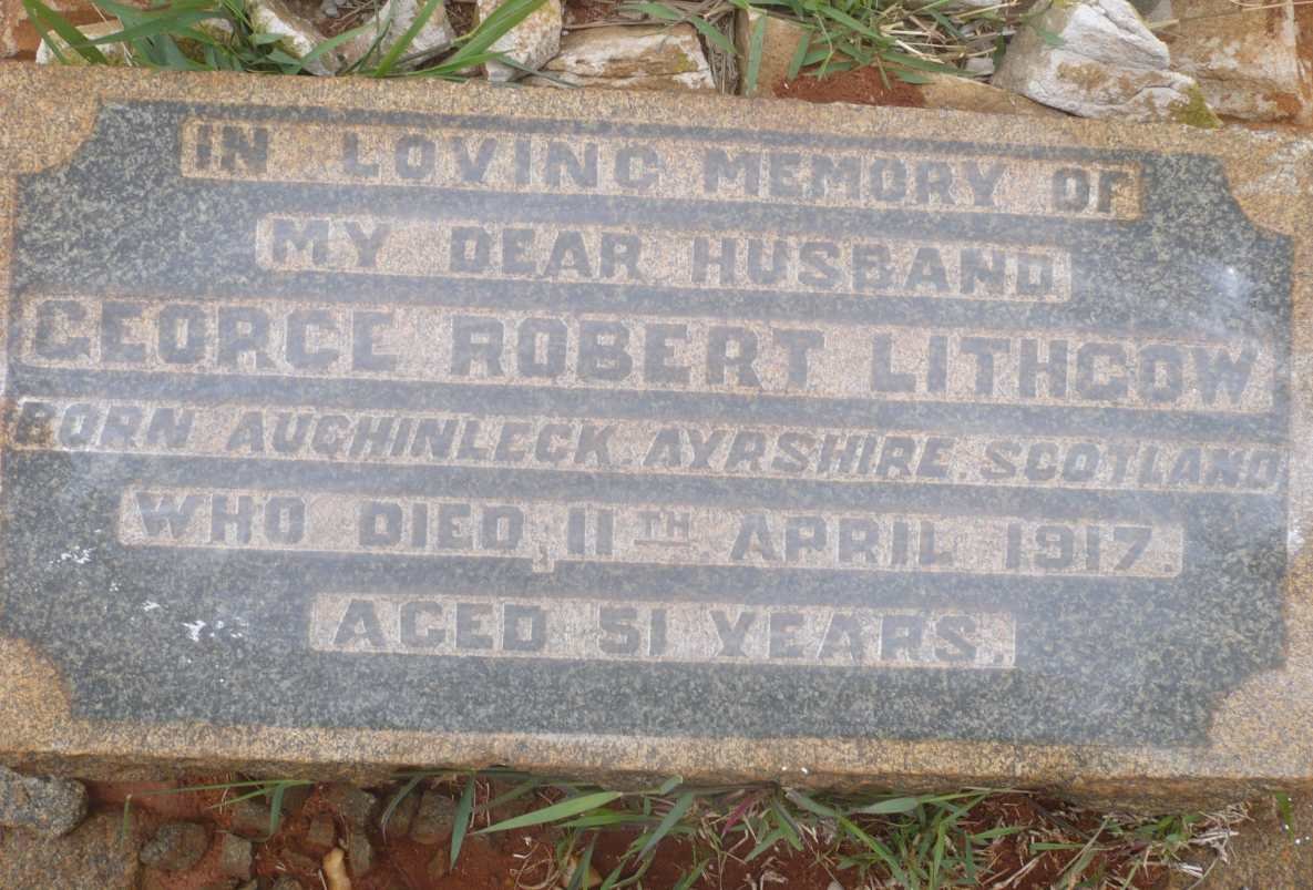 LITHGOW George Robert -1917