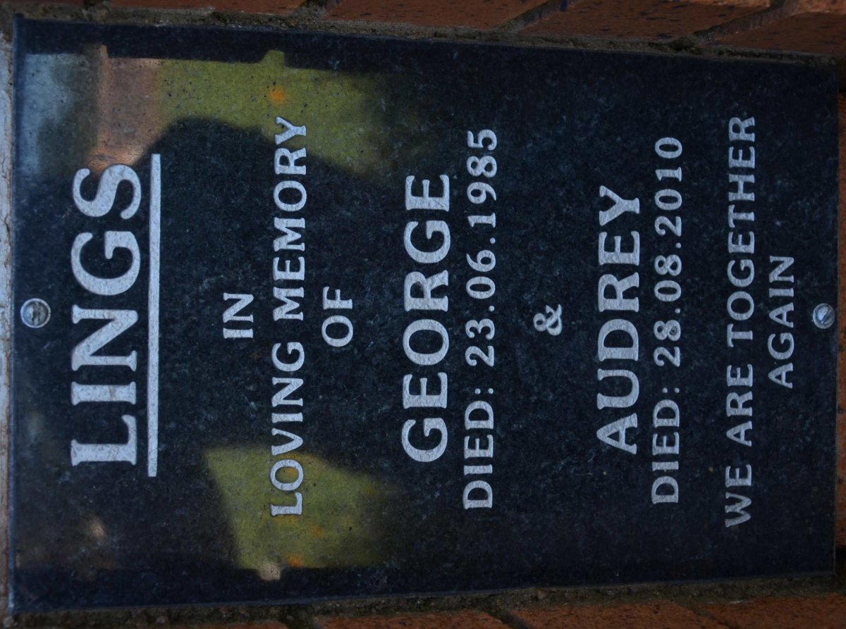 LINGS George -1985 &amp; Audrey -2010