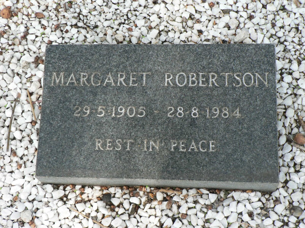ROBERTSON Margaret 1905-1984