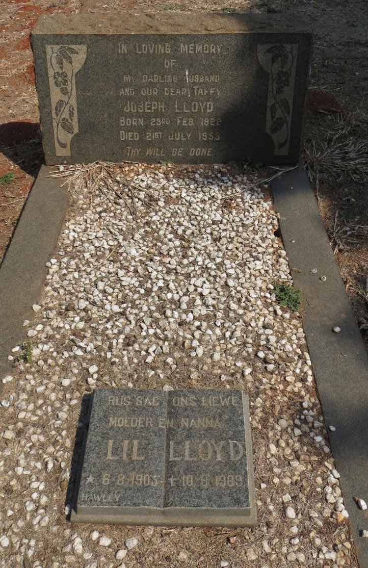 LLOYD Joseph 1922-1953 :: LLOYD Lil 1905-1989