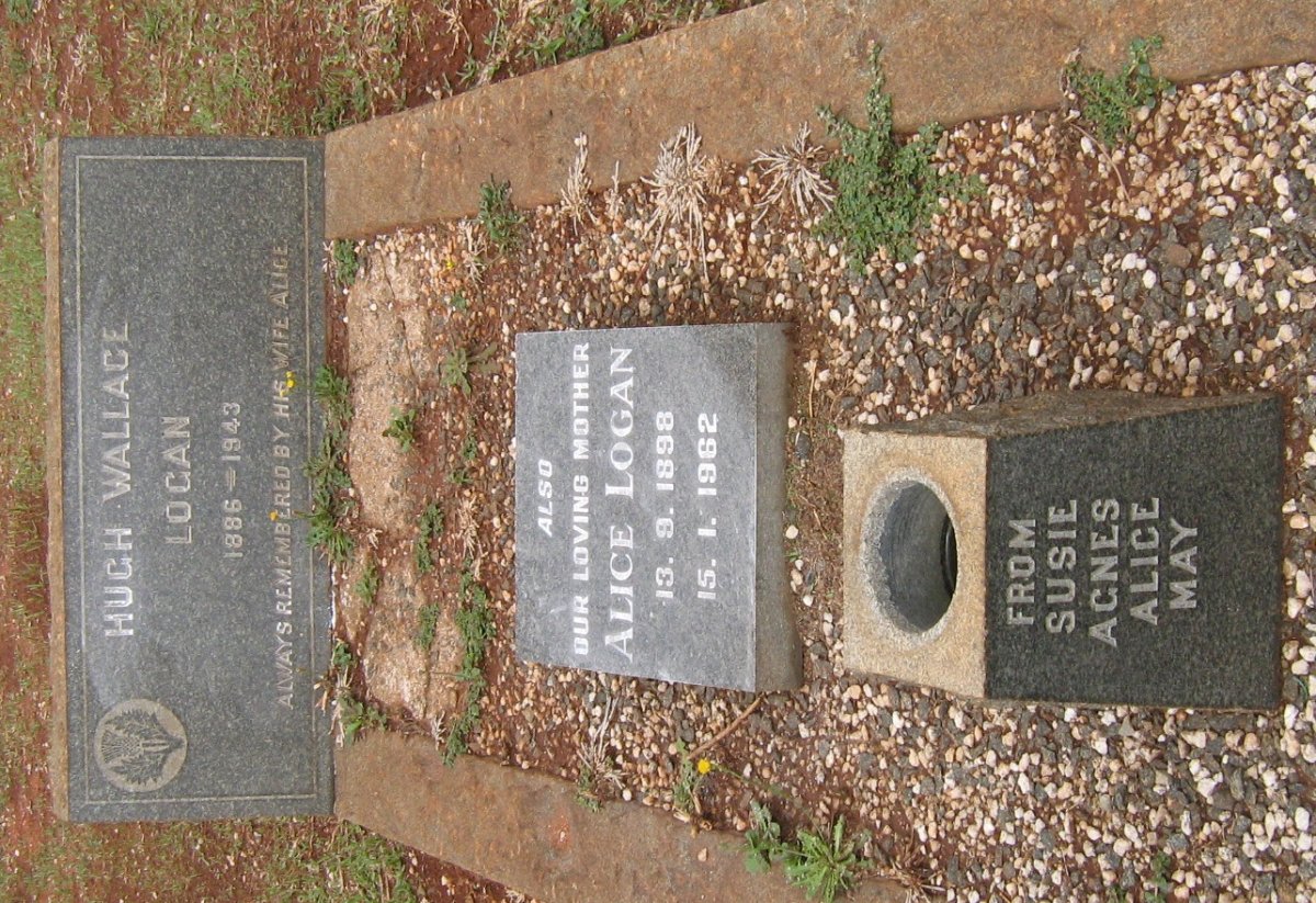 LOGAN Hugh Wallace 1886-1943 &amp; Alice 1898-1962