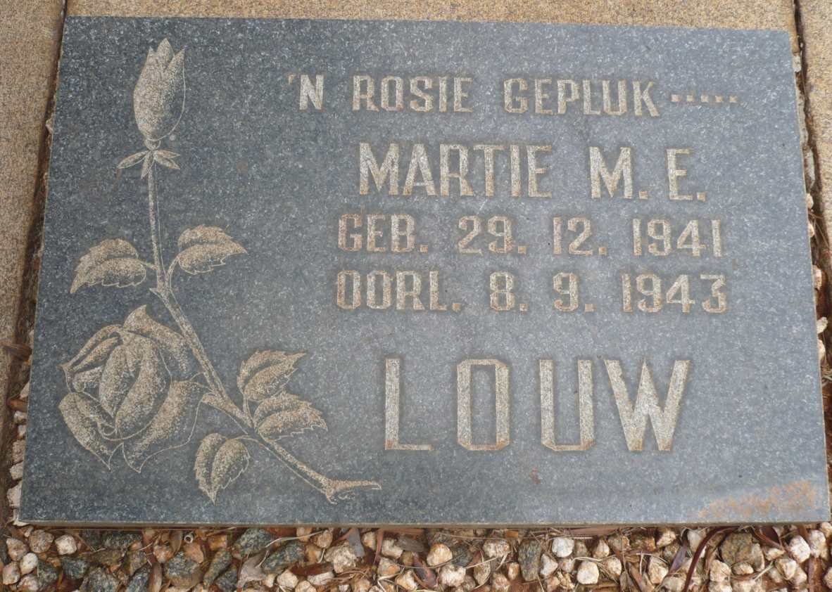 LOUW Martie M.E. 1941-1943