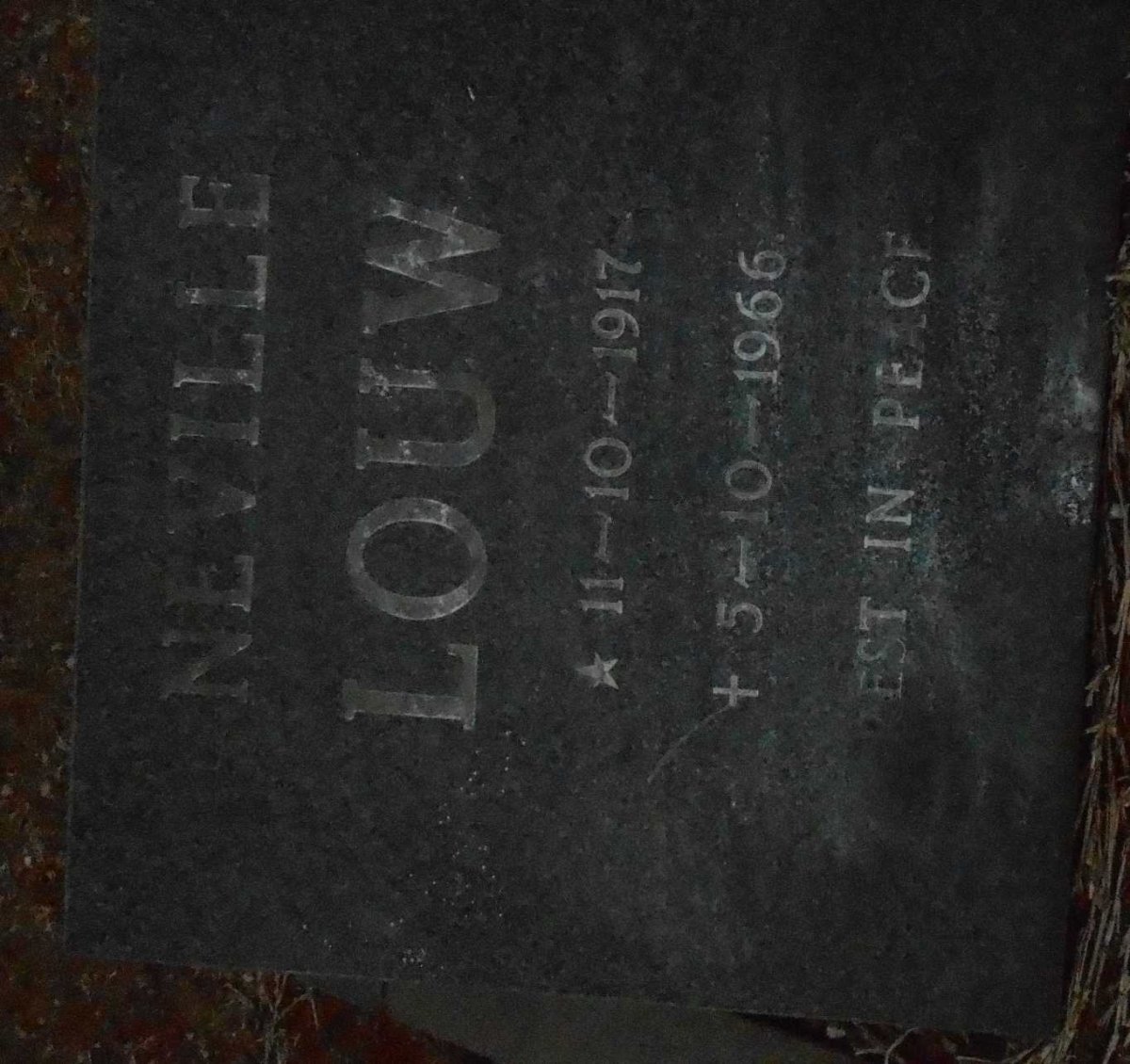 LOUW Neville 1917-1966