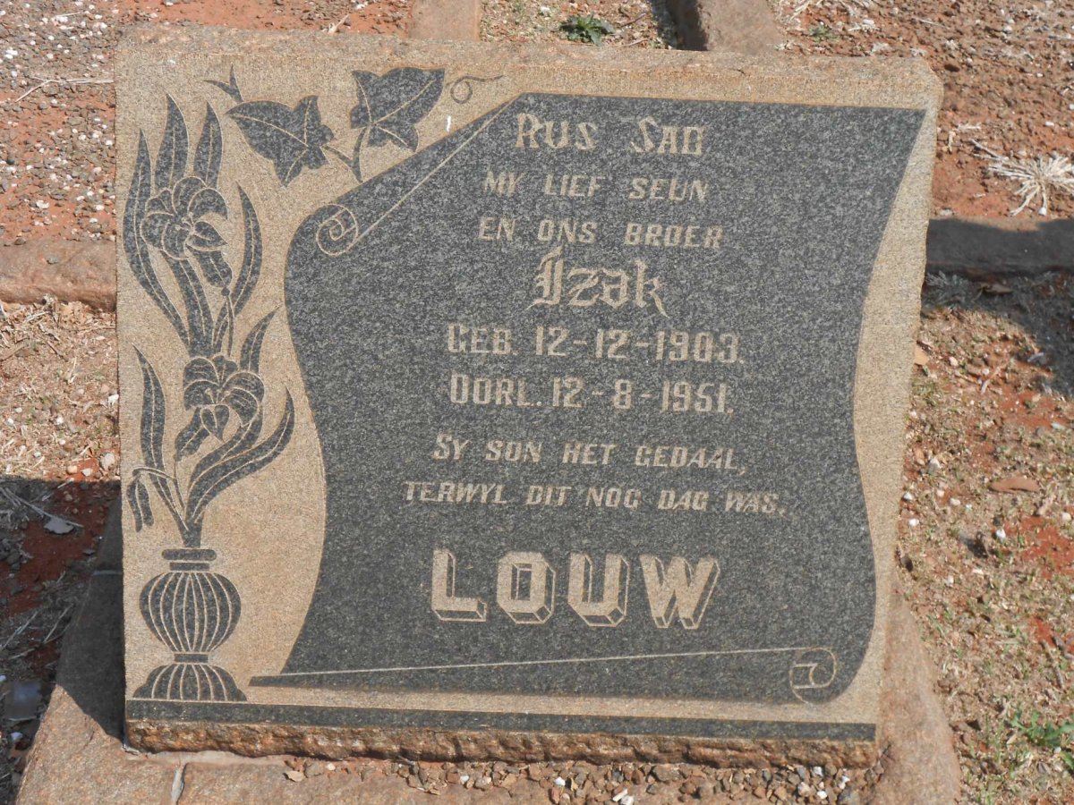 LOUW Izak 1903-1951