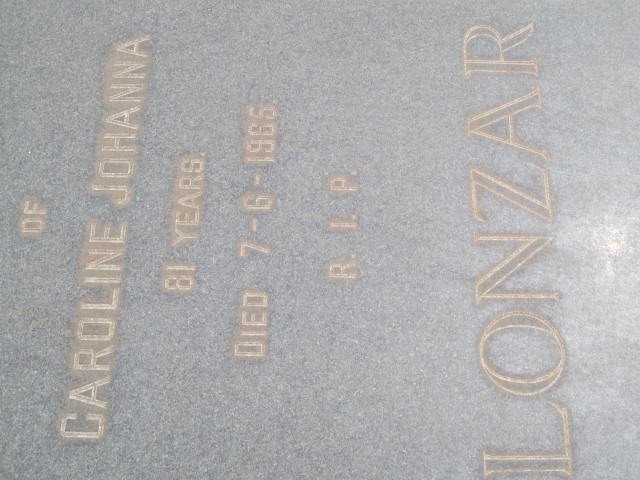 LONZAR Caroline Johanna -1965