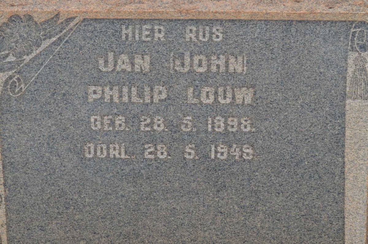 LOUW Jan Philip 1898-1949