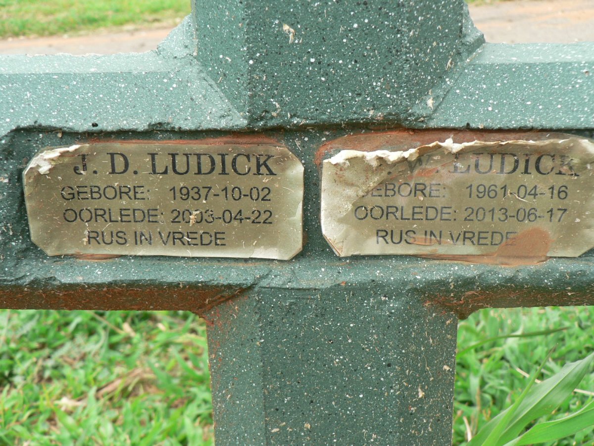 LUDICK J.D. 1937-2003 :: LUDICK ? W. 1961-2013