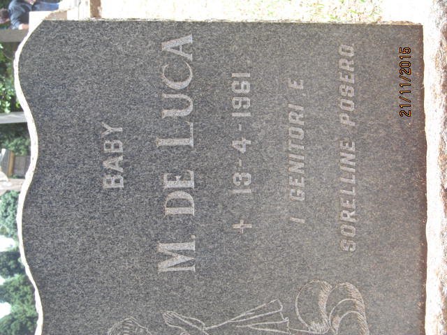 LUCA M., de -1961