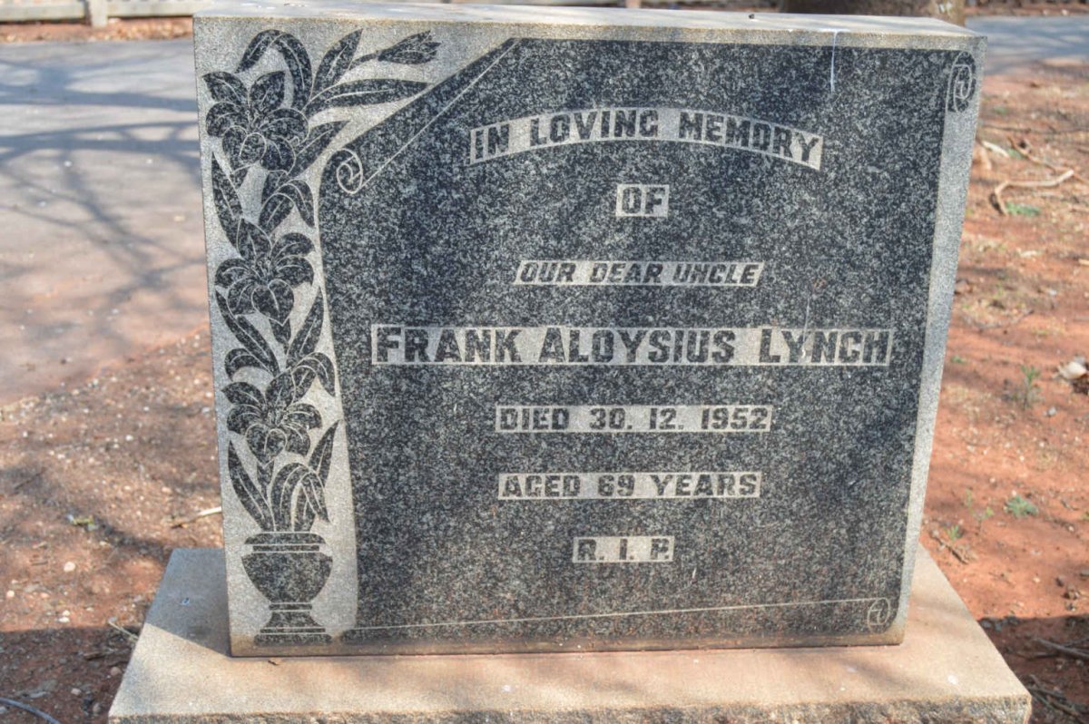 LYNCH Frank Aloysius -1952