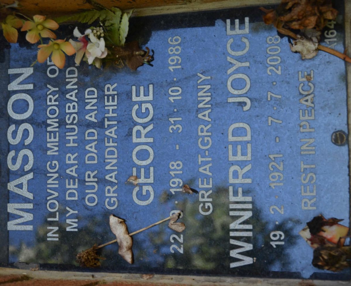 MASSON George 1918-1986 &amp; Winifred Joyce 1921-2008