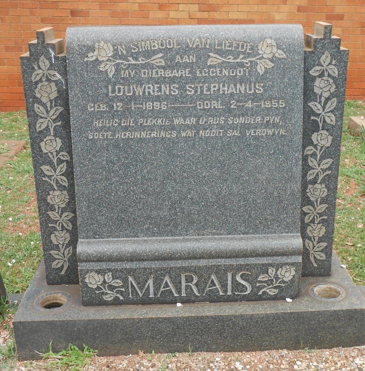 MARAIS Louwrens Stephanus 1896-1955