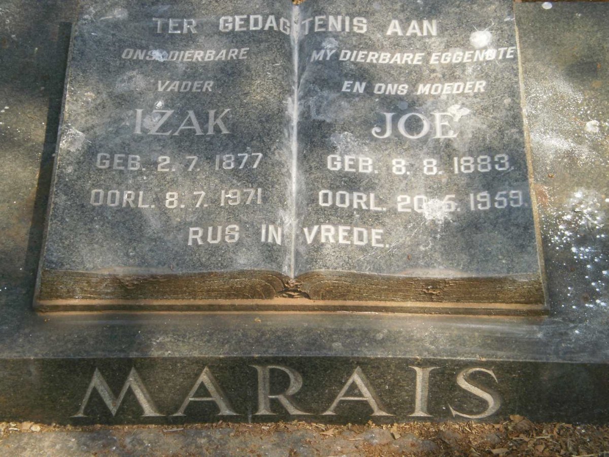 MARAIS Izak 1877-1971 &amp; Joe 1883-1959