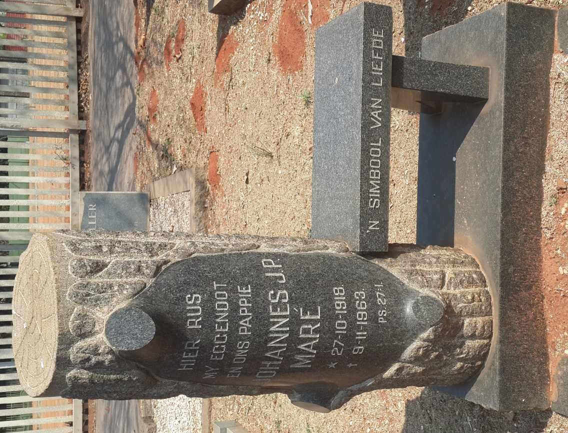 MARÉ Johannes J.P. 1918-1963