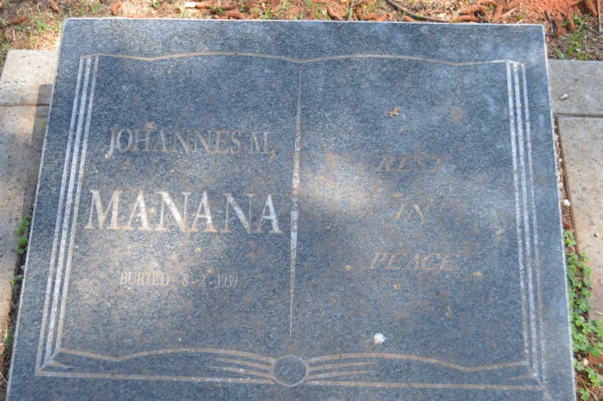 MANANA Johannes M. -1939