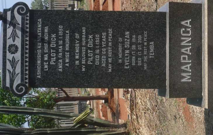 MAPANGA Pilot Dick -1950 &amp; Evelyn Suzan 1914-2001