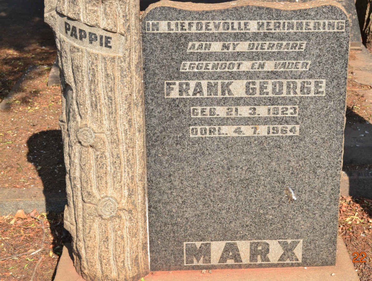 MARX Frank George 1923-1964