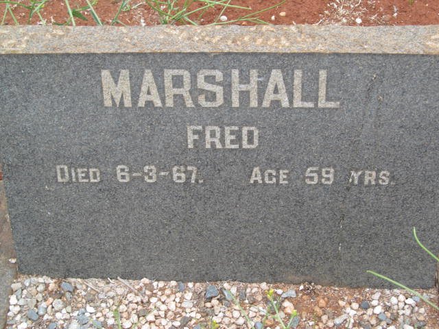 MARSHALL Fred -1967