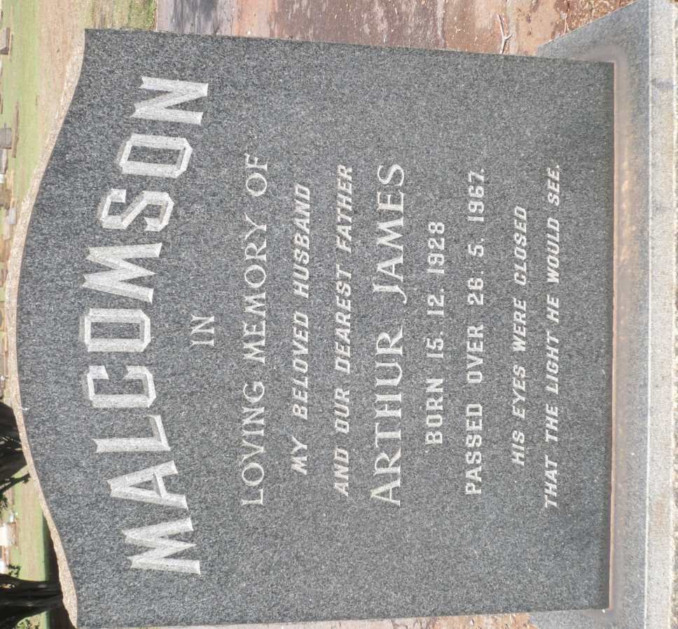 MALCOMSON Arthur James 1928-1967