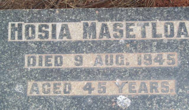 MASETLOA Hosia -1945