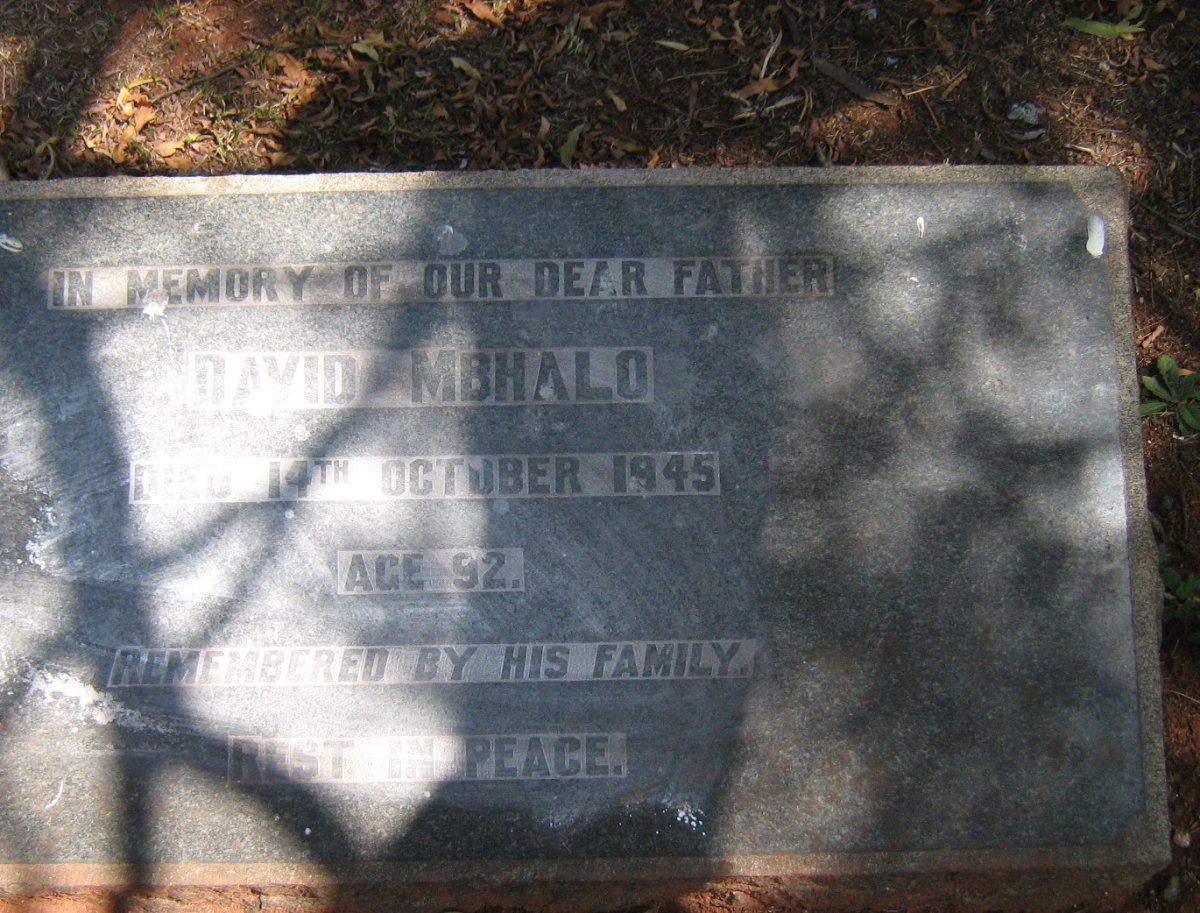 MBHALO David -1945