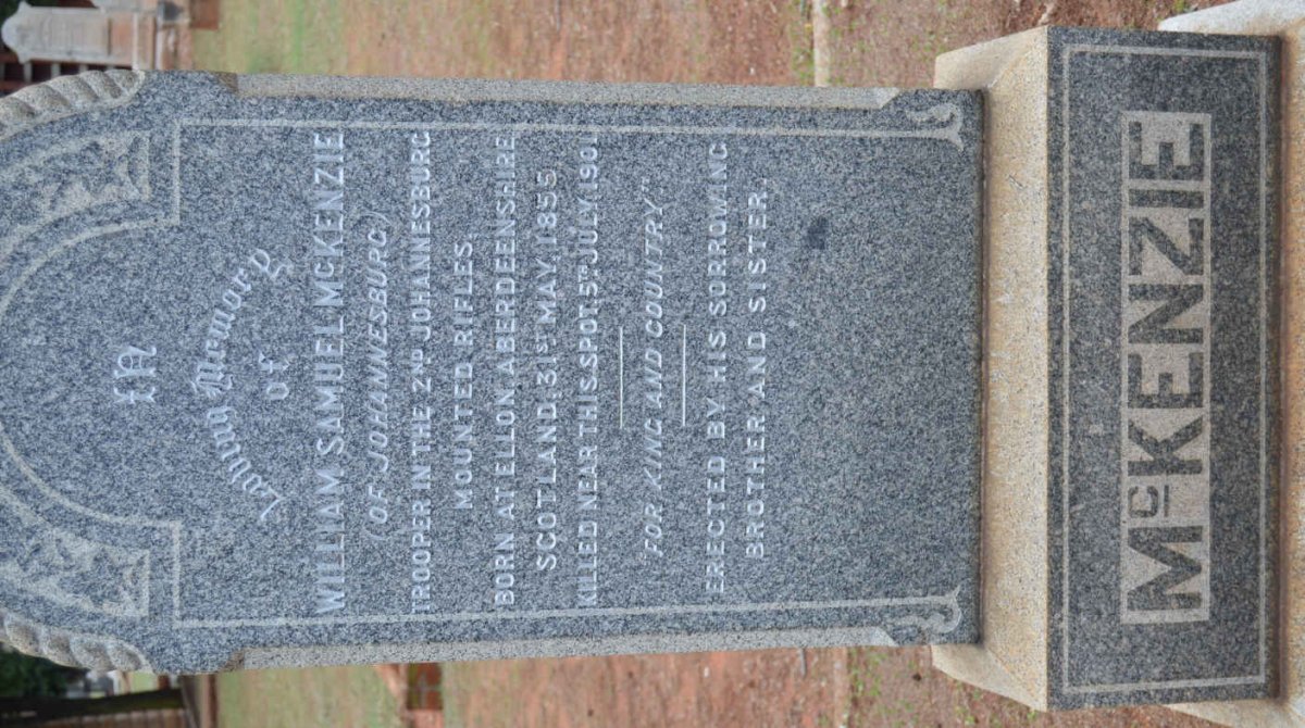 McKENZIE William Samuel 1855-1901