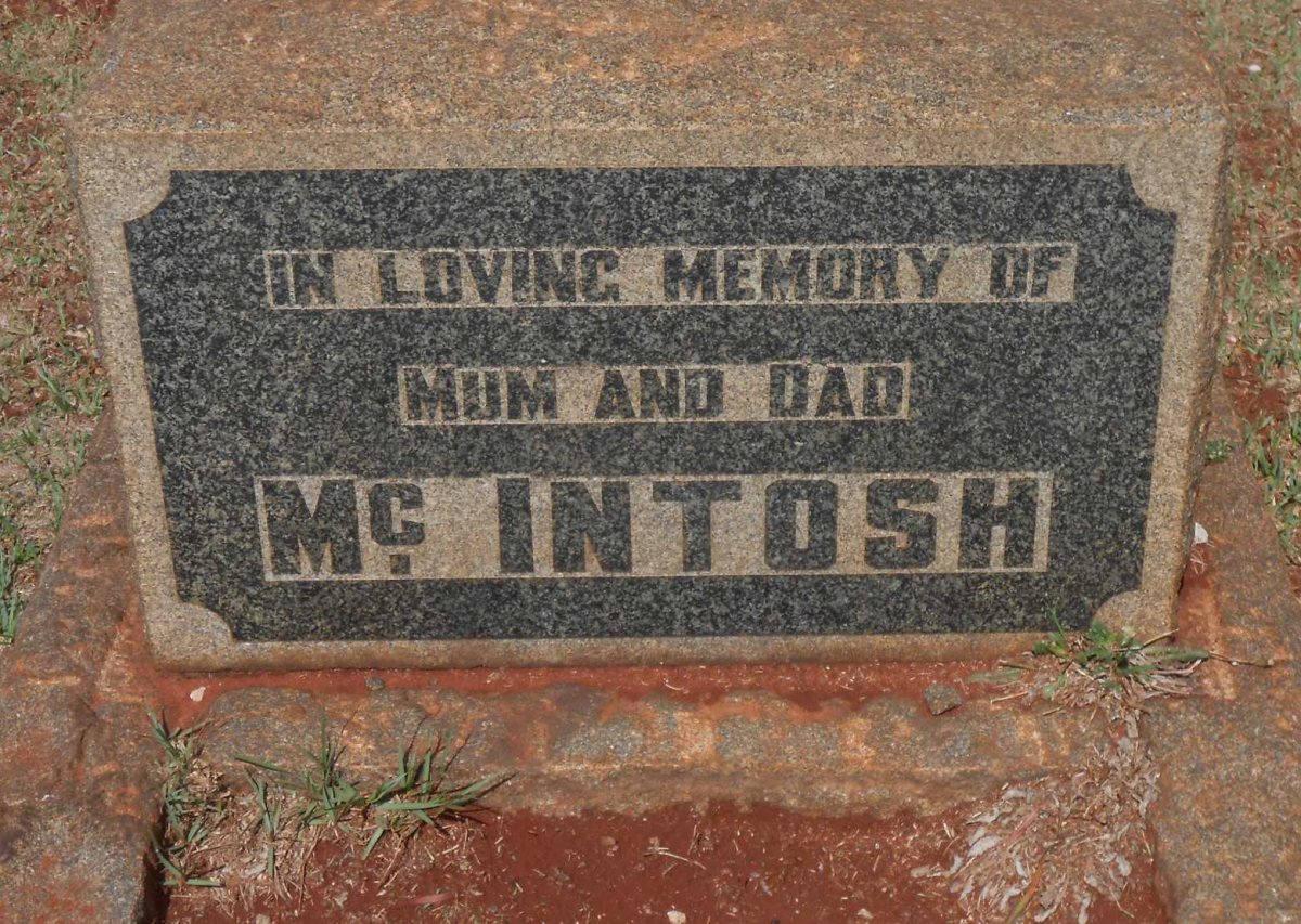 McINTOSH ? &amp; ?