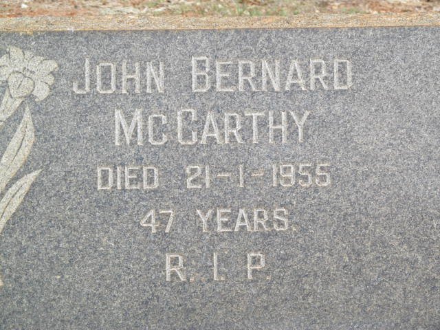 McCARTHY John Bernard -1955