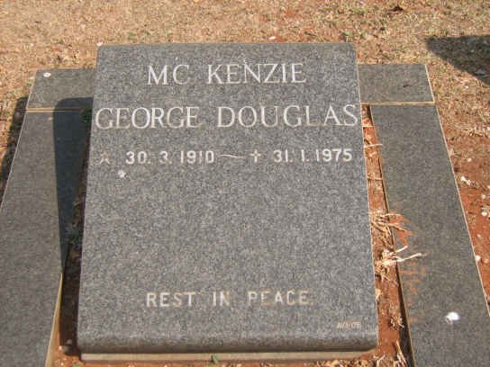 McKENZIE George Douglas 1910-1975