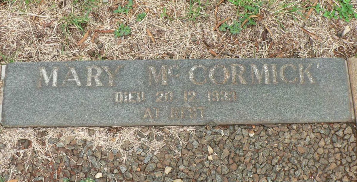McCORMICK Mary -1933