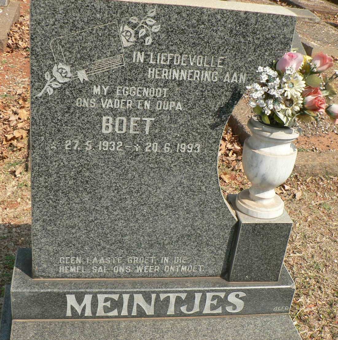 MEINTJES Boet 1932-1993