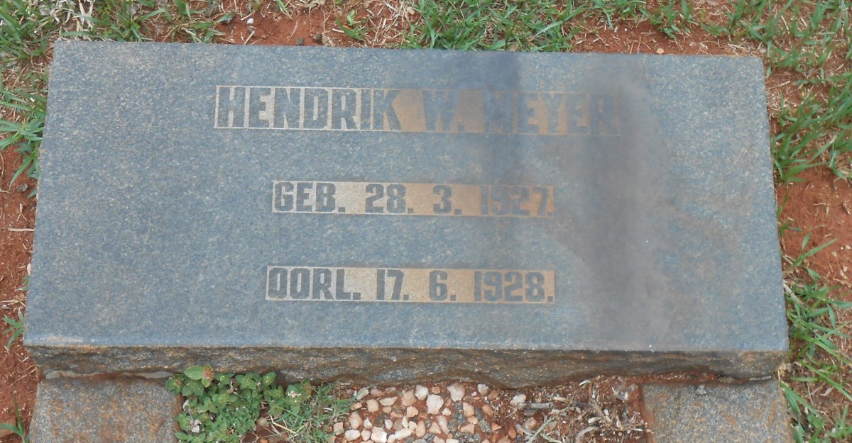 MEYER Hendrik W. 1927-1928 