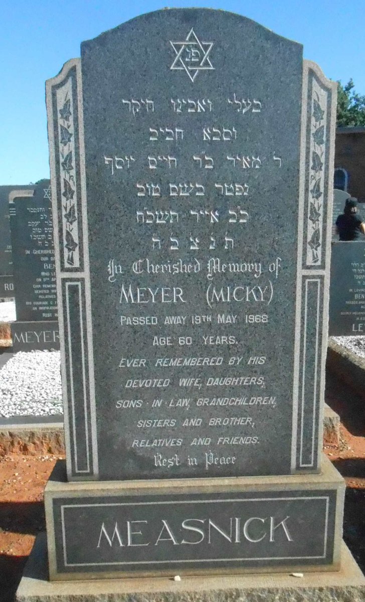 MEASNICK Meyer -1968