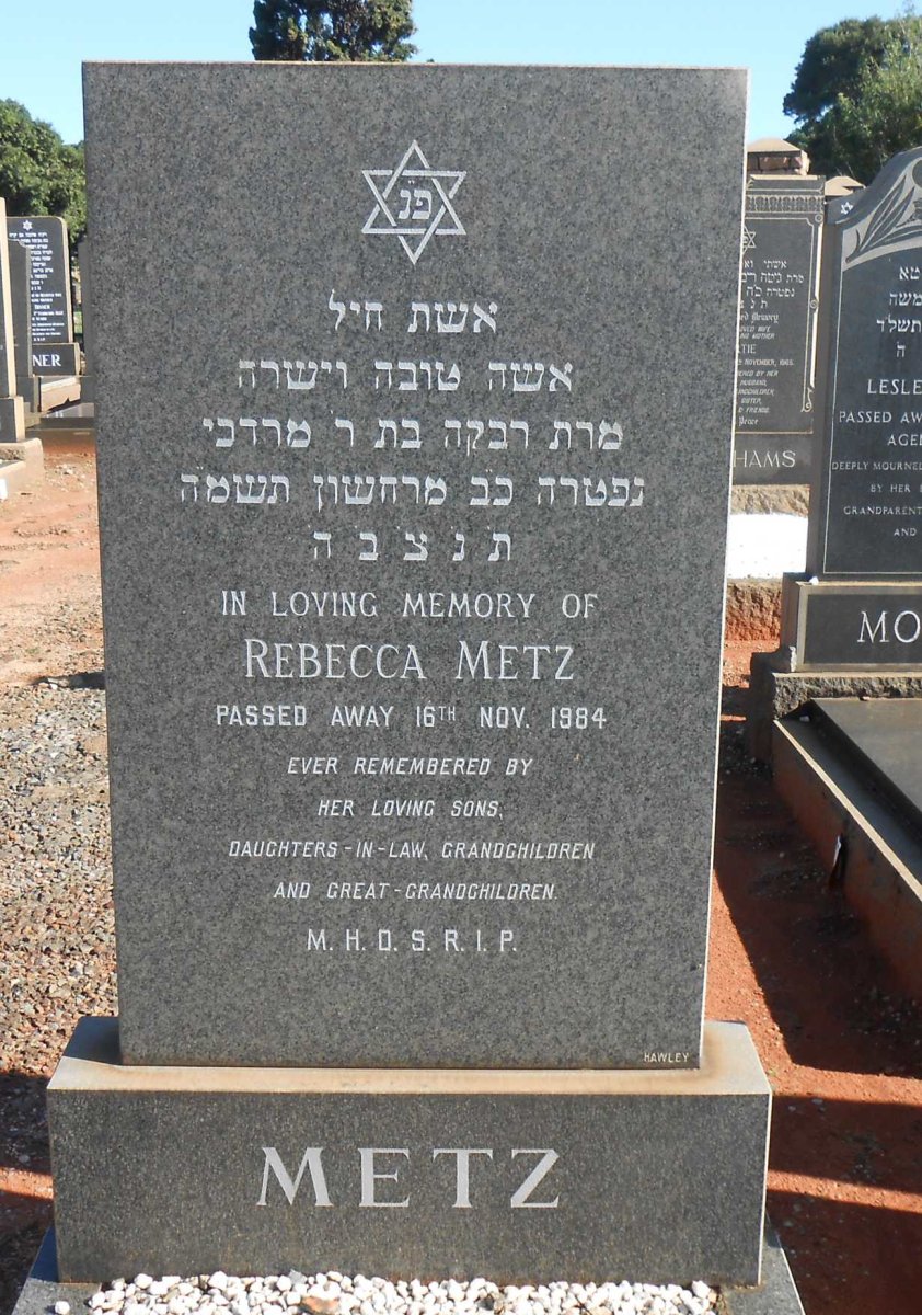 METZ Rebecca -1984