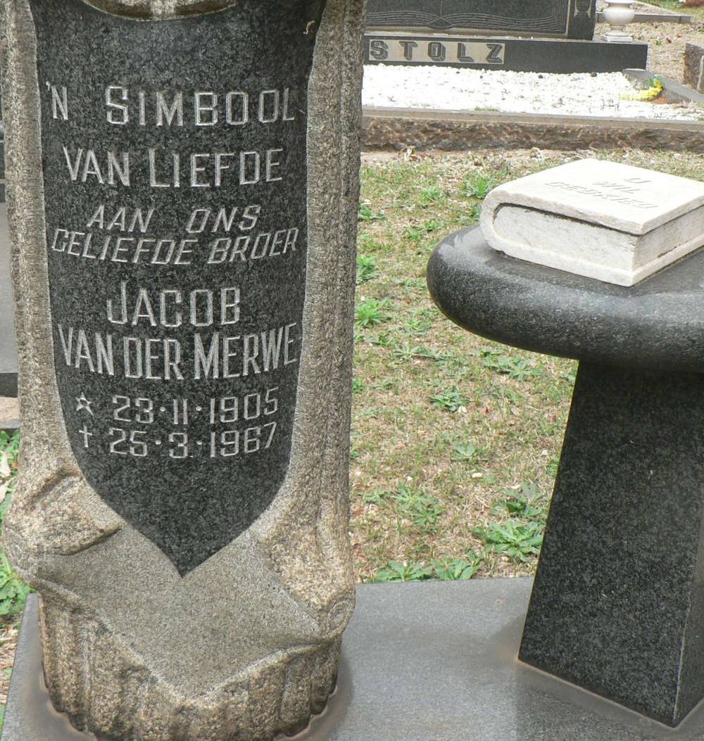 MERWE Jacob, van der 1905-1967
