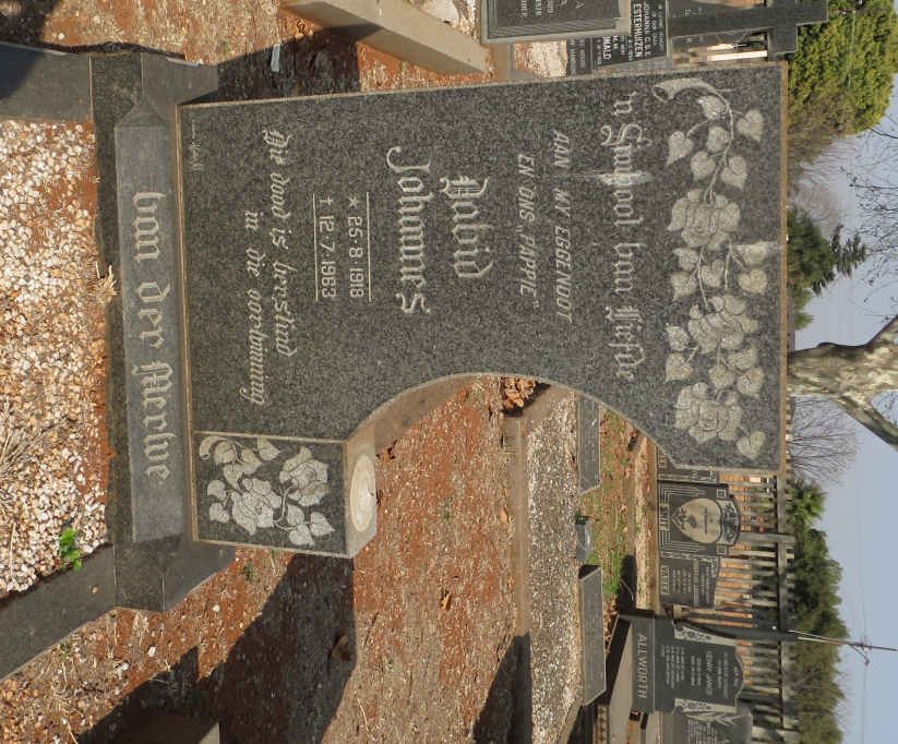 MERWE David Johannes, van der 1918-1963