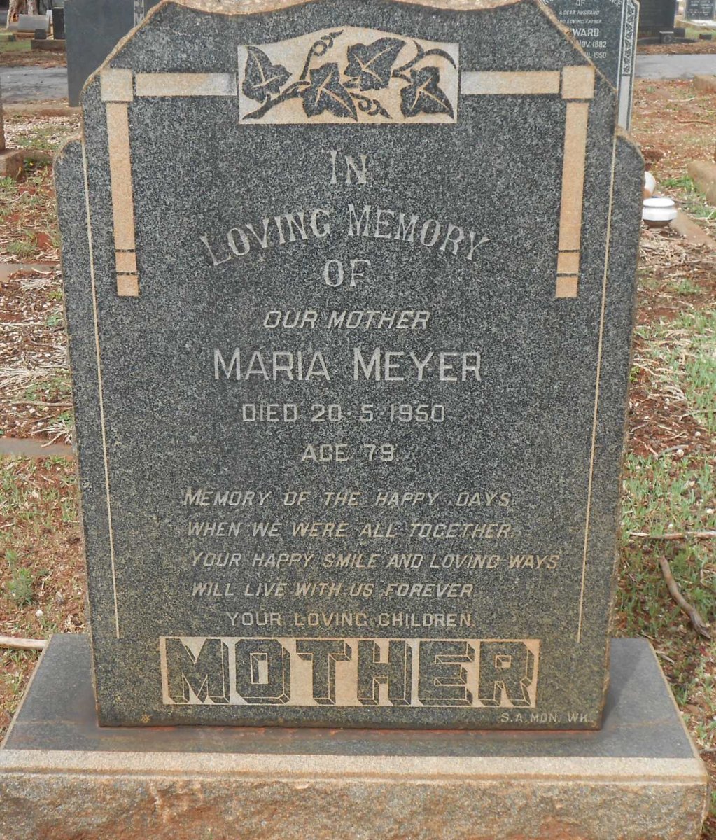 MEYER Maria -1950