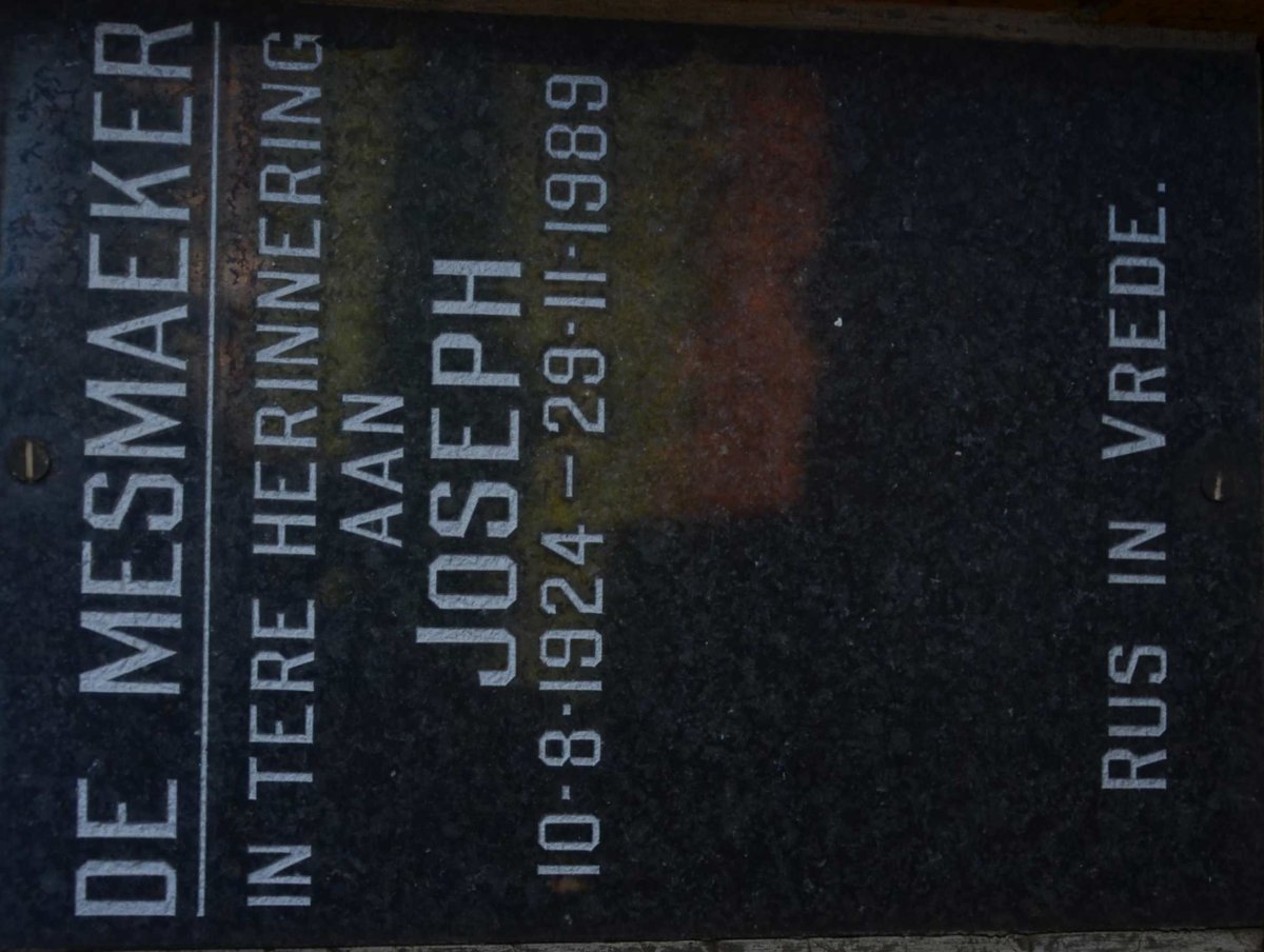 MESMAEKER Joseph, de 1924-1989
