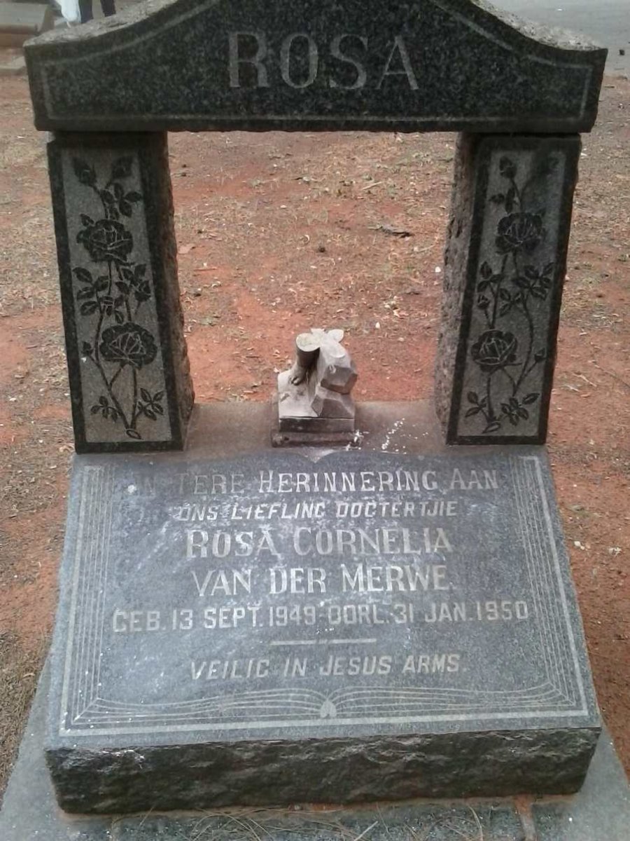 MERWE Rosa Cornelia, van der 1949-1950