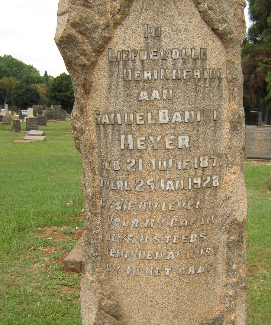 MEYER Samuel Daniel 1877-1928