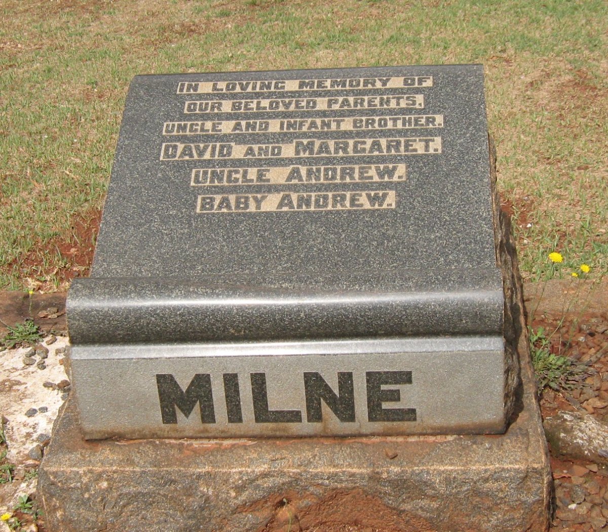 MILNE David &amp; Margaret :: MILNE Andrew :: MILNE Andrew 