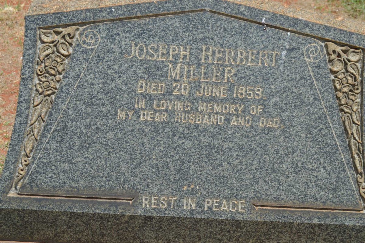 MILLER Joseph Herbert -1959