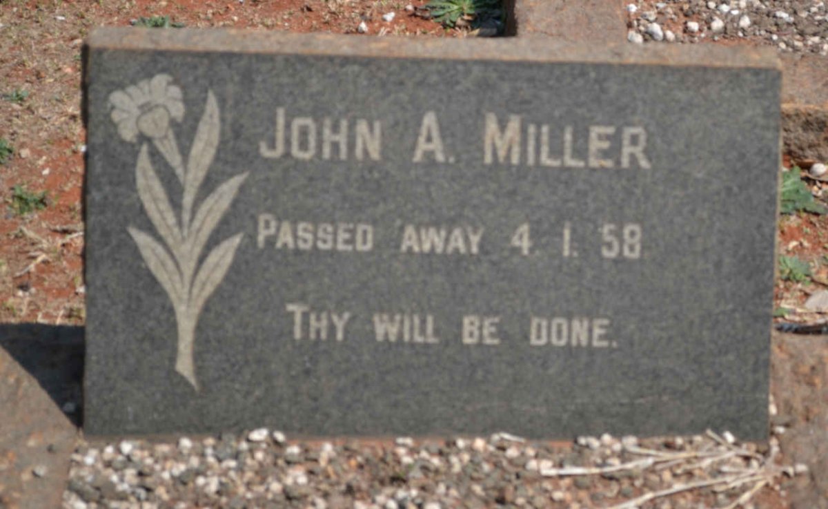 MILLER John A. -1958