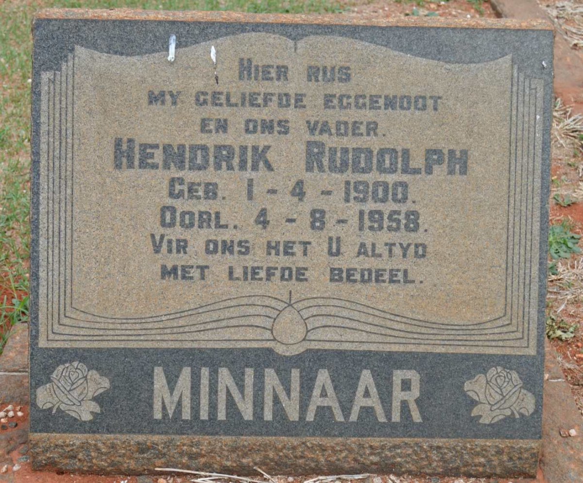 MINNAAR Hendrik Rudolph 1900-1958