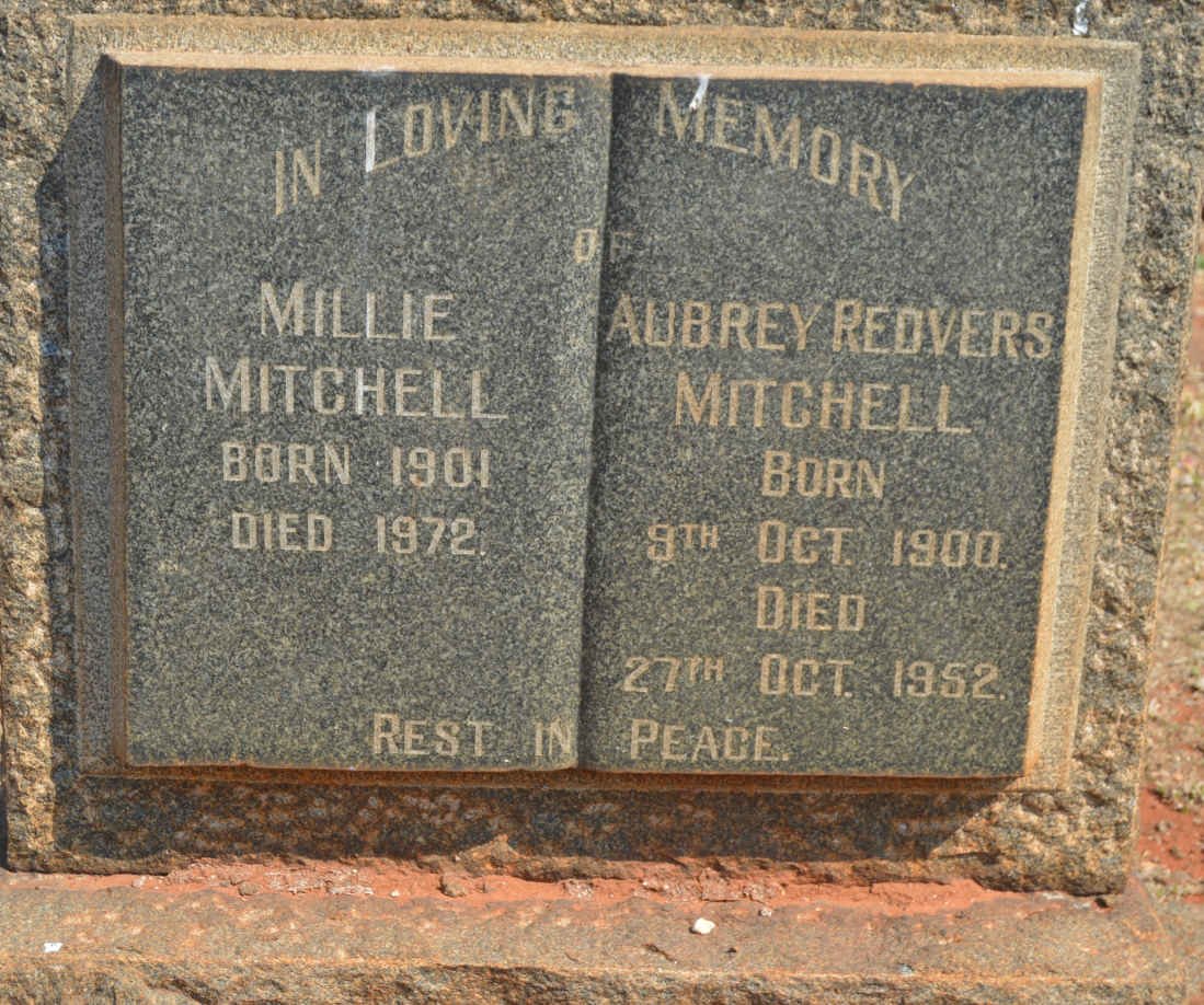 MITCHELL Aubrey Redvers 1900-1952 &amp; Millie 1901-1972