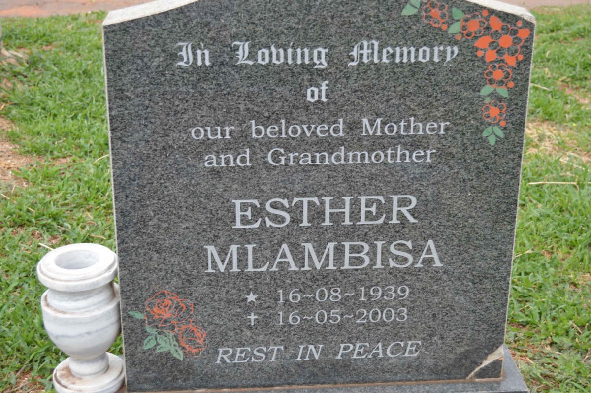 MLAMBISA Esther 1939-2003