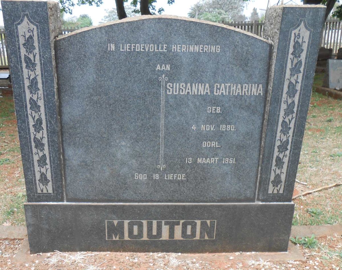 MOUTON Susanna Catharina 1880-1951